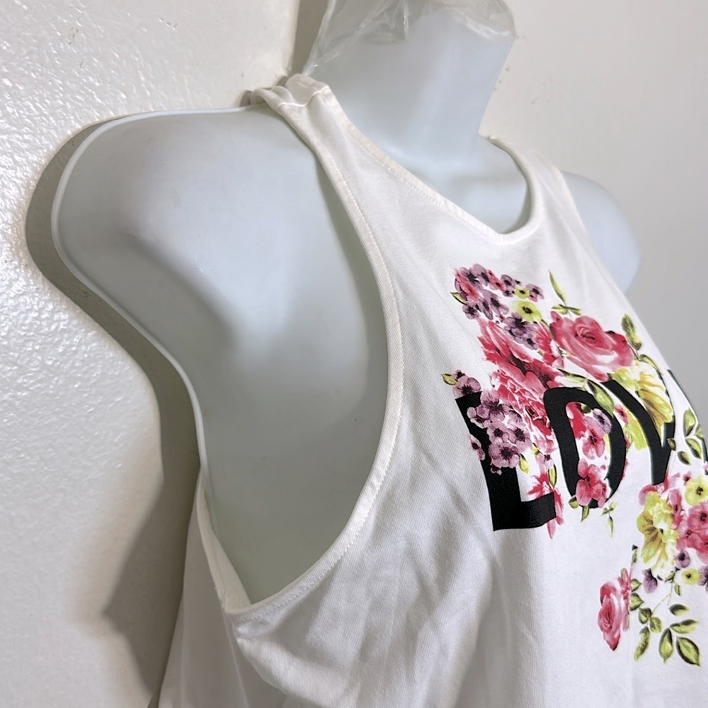 H&M White Floral Print Crop Top - Picture 3 of 5